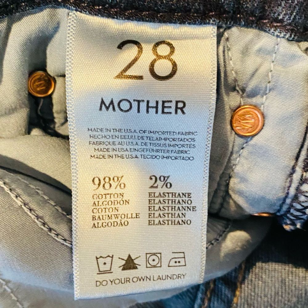 MOTHER Dark Blue Women's Jeans - Picture 6 of 9